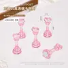 Base Elevada de Plástico para Pieza de Ajedrez de Uñas Artísticas Soporte de Práctica Soporte de Exhibición Fijo Portátil Soporte de Pieza de Ajedrez de Plástico para Uñas con Ventosa Ojo de Gato