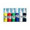 Tinta a Dedo Lavável Infantil Conjunto de 24 Cores com Bico Pontiagudo 60ml Tinta Guache Tinta para Pintura de Jardim de Infância