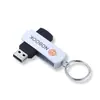 Em Estoque Atacado Metal Rotativo Criptografado Pen Drive USB 16G/32G/64G Alta Velocidade 2.0 Presente de Escritório Pen Drive USB