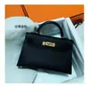 Bolsa Kelly de Celebridad de Internet 2023 Nueva Versátil Piel Genuina Segunda Generación Mini Pequeña Bolso de Hombro Único Cruzado Estilo Urbano Simple