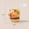 Novas e deliciosas capivara em miniatura, bonecas de resina de capivara estilo cartoon fofas, enfeites de mesa, brinquedos da moda e itens de presente - disponíveis para atacado