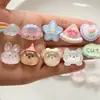 Estrella Transparente Nube Oso Accesorios de Resina DIY Funda para Teléfono Móvil Cabeza de Pegamento de Crema Tocado Caja de Almacenamiento para Taza de Agua Parche
