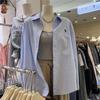 Top Camisa Azul Casual Holgada 2024 Estilo Coreano Recién Llegado Para Combinar Bordado Manga Larga Chaqueta Camisera Ins