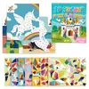 Collage Geométrico 3D Transfronterizo Juguetes Educativos para Niños Pegatinas DIY Entrenamiento de Concentración para Educación Temprana Iluminación