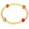 2020 Nuevo Pulsera Bohemia de Ojo de Gato Ámbar y Cuentas de Vidrio Multicolor Pulsera DIY Transfronteriza