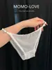 Noche Morada Galaxia~Calzones Sexys de Encaje Estilo Japonés para Mujer con Adornos de Pedrería en Forma de Corazón, Calzones de Malla Ligeros y Transpirables para Mujer