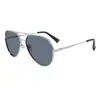Gafas de Montura Grande de Alto Estilo Europeo y Americano Gafas de Sol Polarizadas Tipo Aviador Ovaladas para Hombre Protección Solar para Conducir Gafas de Sol Versátiles
