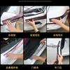 Tira Umbral de Coche Fibra de Carbono Parachoques Tira Anticolisión Universal Película para Carrocería Tira Decorativa Antiarañazos Modificación