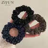 Goma para el pelo floral estilo coreano, simple para moño y cola de caballo, diadema versátil estilo Instagram, elegante banda elástica para el pelo