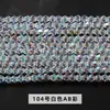 Cuentas de vidrio de imitación con forma de rombo austriaco, cuentas de rombos de cristal AB multicolor para pulseras y collares DIY, al por mayor
