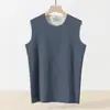 Conjunto de Chaleco Térmico sin Costuras de Lana y Seda para Hombre de Peso Pesado, Doble Cara de Forro Polar, Ropa Interior Térmica sin Mangas