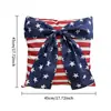 Funda de Almohada Día de la Nueva Independencia Transfronteriza, Cojín de Asiento con Nuevo Estampado de Rayas, Cojín para Sofá de Decoración Festiva para Interiores