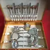 Atacado de fábrica louça de cerâmica aço inoxidável utensílios de cozinha 19 peças conjunto de utensílios de cozinha fábrica cerâmica aço inoxidável refeição