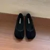 Aumento de Altura Interior Estilo Coreano Nicho Lunares Pie de Cerdo Punta Dividida Herradura Zapatos Planos de Moda para Mujer Otoño Nuevos Slip-on Zapatos de Ballet