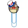 Serie de Hayao Miyazaki Clips para Papel Grandes Suministros de Oficina Clips para Papel Creativos Lindos Pines en Forma de U Marcadores de Libros de Dibujos Animados de PVC