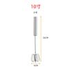 Batidor de Huevos Acero Inoxidable Semiautomático Varilla para Batir Crema de Huevo Doméstico Manual de Presión Rotatorio Batidor de Huevos