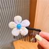 Novo Pente de Cabelo Infantil Adorno de Cabeça para Menina Não Machuca a Testa da Menininha Pente de Cabelo de Princesa Flor de Cabelo Cartoon Acessórios de Cabelo
