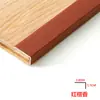 Tiras Adhesivas de PVC para Bordes de Piso de Madera, Tiras de Umbral, Tiras de Cierre de Ángulo Recto Grandes en Forma de 7, Tiras de Borde para Armarios