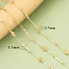 Corrente de Contas Florais Simples Nova Mais Vendida Transfronteiriça Tipo Corrente Semi-Acabada para DIY Colar Pulseira
