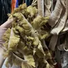 Renda com franjas de fio de algodão, borlas, fio de poliéster espesso, base de algodão, borda, cores fluorescentes, decoração colorida