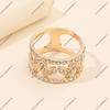 Moda nicho simples cilindro liga flash diamante cristal oco amor seda cachecol fivela canto fivela acessórios