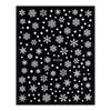 Novo adesivo de unha de floco de neve de Natal transfronteiriço 3D adesivo laser prata floco de neve alce de Natal adesivos de decoração de unha