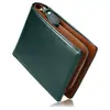 La billetera corta de cuero genuino más vendida de Amazon para hombre, con cierre magnético, múltiples ranuras para tarjetas y un diseño práctico para uso empresarial.
