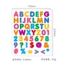Adesivos Alfanuméricos Criativos Transfronteiriços Impermeáveis para Crianças DIY Desenho em Livro Didático Decoração de Desenho Animado Etiquetas Autoadesivas