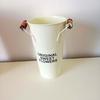 Balde de Flores Recipiente de Flores Lata Balde de Flores Vaso de Ferro Vintage Floricultura Balde de Flores Ferro Flor Seca Vaso de Flores Balde de Flores Despertar