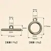 Fecho de O-ring de Aço Inoxidável Redondo Simples Conector de Fecho de Ponta para Colar Pulseira Conector de Fecho Acessórios para Joias DIY Material do Conector de Fecho