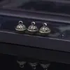 Campanillas de palacio huecas Colgante de bola redonda pequeña de imitación dorada Joyería hecha a mano DIY Colgante para carillón de viento Llavero Colgante Accesorios de collar