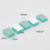 Herramientas para Uñas Multifuncionales Joyería Pulido Mini Bloque de Frotar Plata Verde y Blanco Utensilios de Juego Cultural Bloque de Esponja de Doble Cara