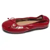 Versión de cuero suave~Zapatos de ballet planos estilo francés con lazo poco profundo de cuero genuino para mujer, zapatos planos retro tipo abuela sin cordones