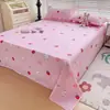 Sábanas de Algodón Puro 100% Algodón Puro Colcha Pieza Única Dormitorio Estudiantil Colchón Doble Engrosado Individual Juego de Tres Piezas con Fundas de Almohada para Todas las Estaciones Mi 2