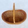 Cesta pequena de flor de manga tecida portátil para arranjo de flores, pequena cesta, cesta oval tecida, fabricantes, atacado