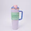 Novo Copo de Carro Owala Mesmo Estilo 40oz com Alça Aço Inoxidável 304 Copo Térmico Portátil para Carro Copo de Gelo Frio