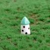 Musgo Micro Paisagem Pequenos Ornamentos Casa Castelo Moinho de Vento Conjunto Criativo Artesanato em Resina Comércio Exterior Ornamentos Transfronteiriços