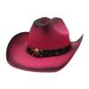 Explosiones Transfronterizas de Amazon Clásico Sombrero de Paja de Mezclilla de Una Palabra Moda Europea y Americana Vacaciones Casual Sombrero de Paja Dura para Hombre y Mujer