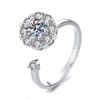 Anillo Giratorio de Mariposa Dorada de Moda y Lujoso con Zircón Juego para Mujer Diseño Personalizado Fabricante de Joyería en Stock Lujo Ligero