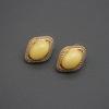 Brincos Vintage brincos Antigos Prata Francesa Agulha Brincos Europeus e Americanos Temperamento Simples Brincos Medievais Esmalte Gelatina