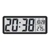 Relógio Simples de LCD Transfronteiriço, Relógio de Parede para Sala de Estar, Relógio com Display Multifuncional de Temperatura e Umidade, Venda Direta da Fábrica 801Tk