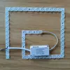 Luz de teto residencial LED chip de luz quadrado substituição e modificação fonte de luz, painel de luz regulável de três cores, lâmpada de luz redonda magnética