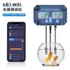 Multifuncional seis en uno con detección en línea WiFi, pantalla digital, PH/TDS, temperatura, EC, medidor de salinidad ácido-base, instrumento de prueba