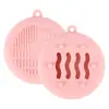 Amazon Bolsa de Almacenamiento para Huevo de Belleza de Silicona Caja de Almacenamiento Polvo de Fresa a Prueba de Polvo Esponja de Polvo Especial Herramienta de Belleza Portátil