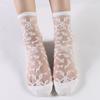Primavera y Verano Nuevo Estilo Moda Japonesa Transpirable Medias de Cristal Seda Cristal Calcetines de Mujer Fabricante Venta Directa al por Mayor Alta Elasticidad y Suaves