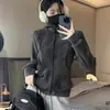 Moletom com Capuz Espesso de Lã Dupla Face para Mulheres, Jaqueta de Manga Longa Estilo Americano Slim Fit Primavera 2026, Top Tendência de Alta Qualidade