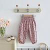 Pantalones para Niñas 2025 Primavera Nuevo Estilo 1-8 Años Ropa para Niños Lunares Floral Niñas Estilo Bebé Pantalones Casuales