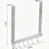 Gancho trasero de puerta sin perforación, sin instalación, gancho móvil, colgador de puerta, colgador trasero de puerta, gancho para ropa, gancho para abrigo