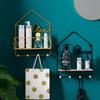 Gancho Decorativo de Hierro Nórdico con Carta de Amor para Pared de Sala de Estar, Gancho para Llaves, Gancho Metálico para Abrigos para Dormitorio, Gancho en Hilera