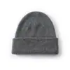 Gorro de Invierno Grueso de Punto de Doble Capa Color Sólido Unisex para Frío Cara Pequeña Grande Circunferencia de la Cabeza Lana Importada Gorro de Otoño/Invierno Transfronterizo
